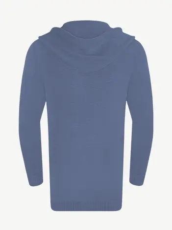 Кардиган с капюшоном из мягкой шерсти