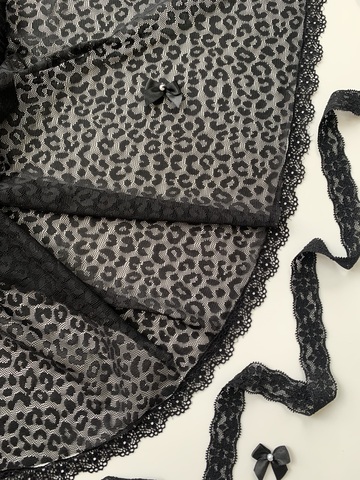 Сетка эластичная черная Лео, Турция