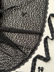 Сетка эластичная черная Лео, Турция