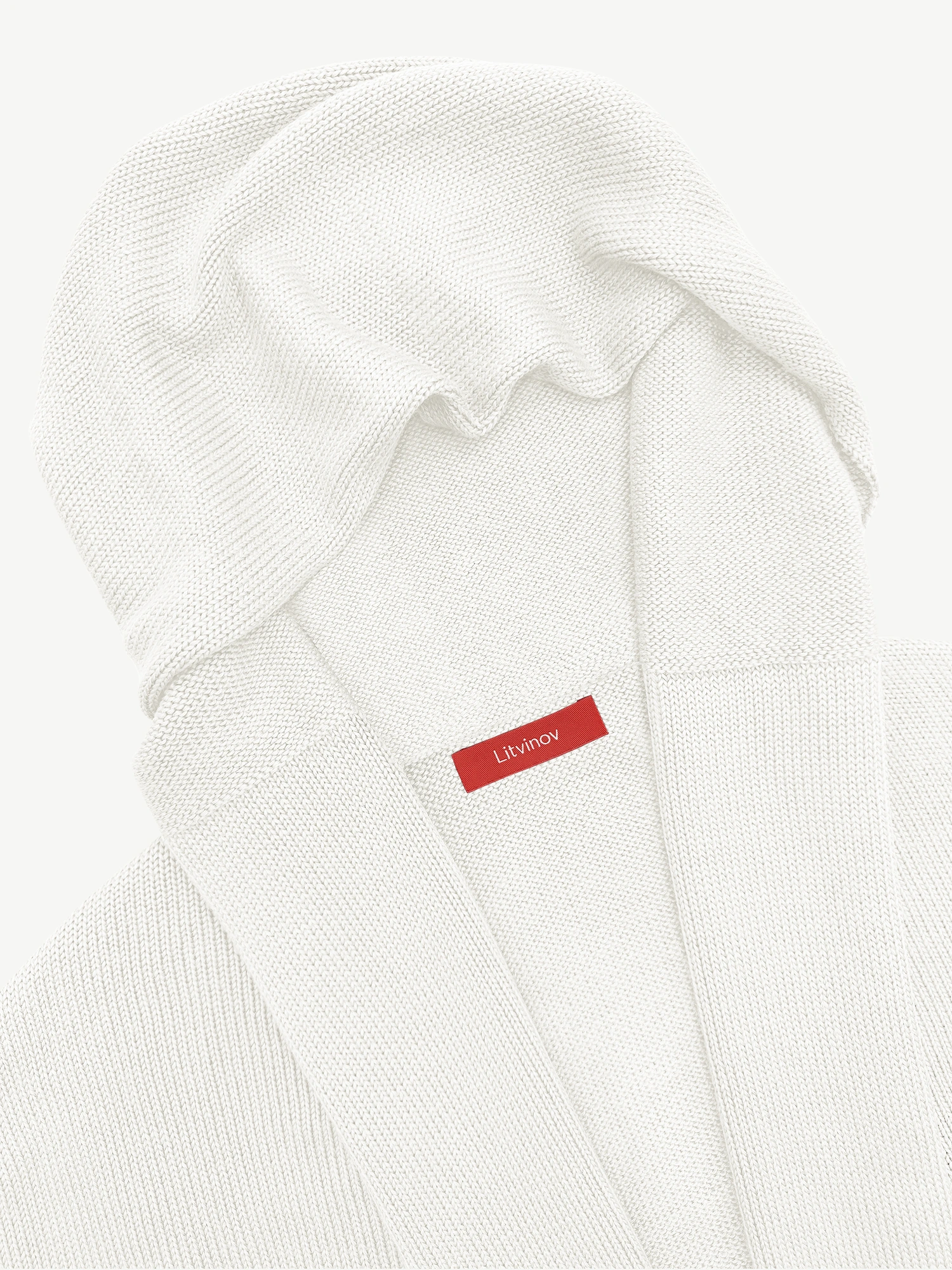 Кардиган с капюшоном из экохлопка