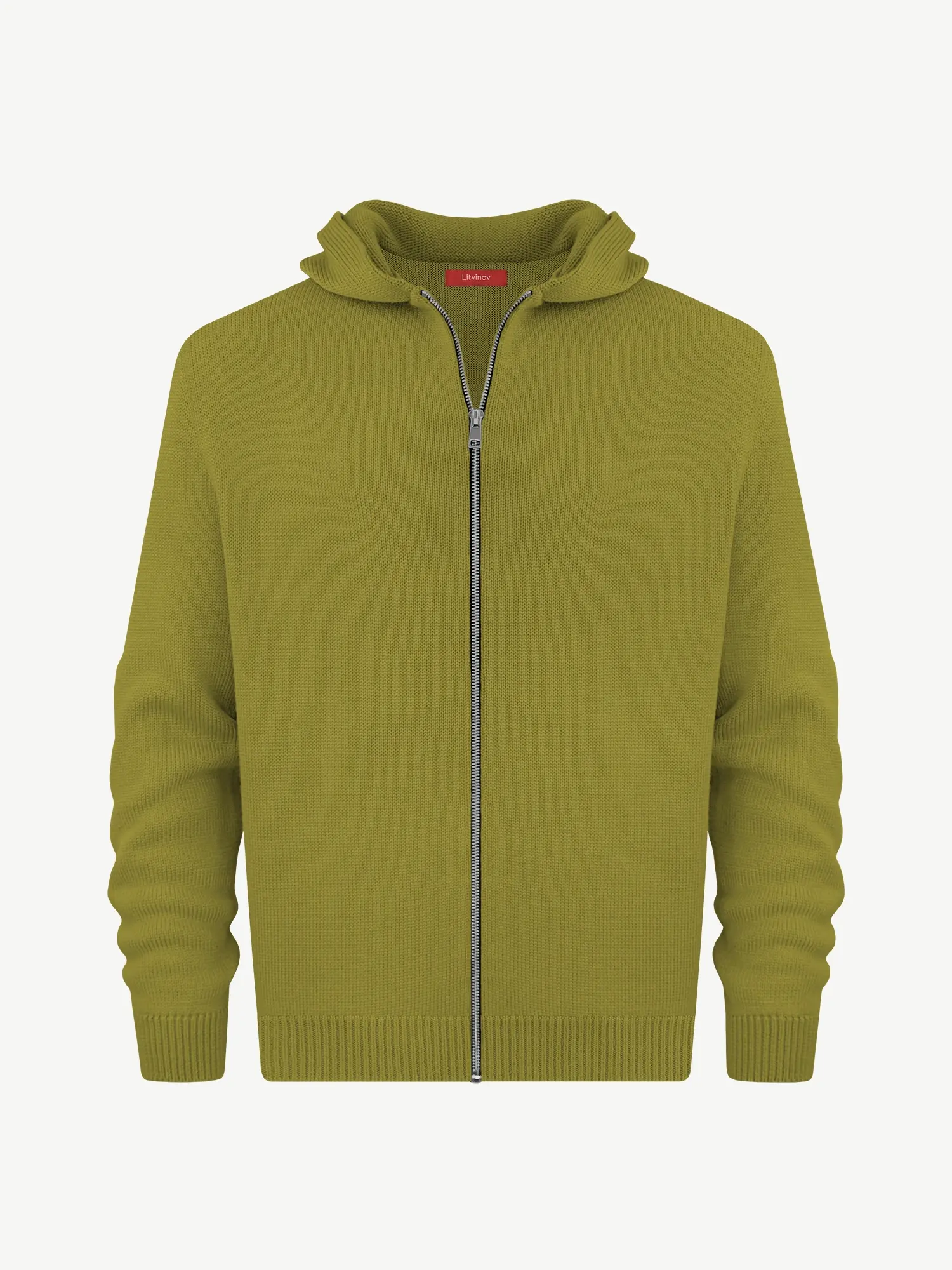 Толстовка на замке из шелка