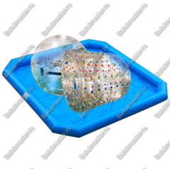 Бизнес-набор: Бассейн 6*6 м (1 шт), Водный шар ТПУ (2 шт), Водный роллер ТПУ(1 шт),насос (1 шт)