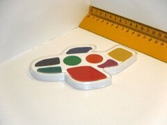 
          Акварель Луч медовая, 8 цветов, без кисти, пластик. упаковка, "Кроха. Самолетик"