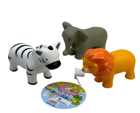 Набор резиновых животных диких 3-х шт