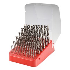 Набор сверл по металлу 1-10мм 91шт DIN338 HSS-G 135° (пл. кейс) H-Tools 214223TXHT