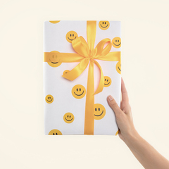 Упаковочная бумага, Смайлики, 80 г, 0,7*1 м, 5 листов