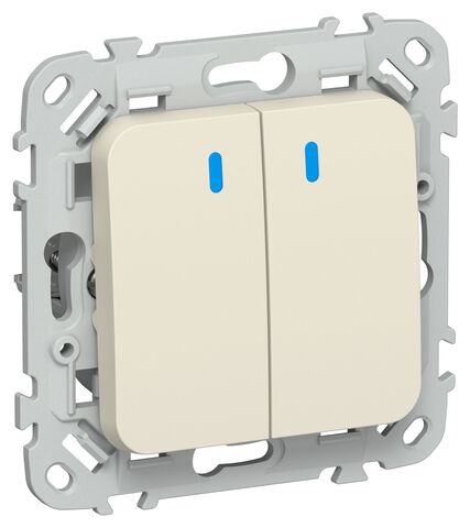 FLITE Выключ. 2-кл. с инд. 10А ВС12-1-1-ФлСл сл IEK