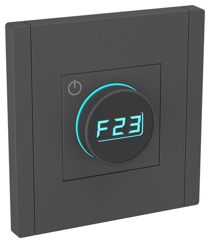 FORTE&PIANO Термостат элект. с инд. FP152 чер. IEK