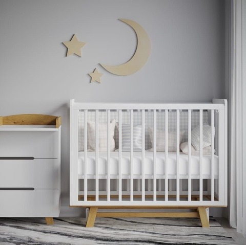 Кроватка детская Incanto Anniken NEW цвет белый/бук, маятник