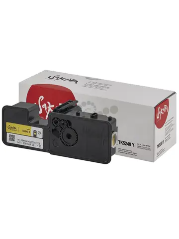 Картридж Sakura TK5240Y для Kyocera Mita M5526cdw/P5026cdw/P5026, желтый, 3000 к.