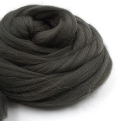 Шерсть для валяния "ТРО", тонкая мериносовая шерсть 100г, маренго