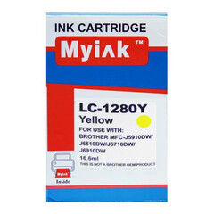 Картридж для Brother MFC-J5910, 6510, 6710 (LC1280XLY) Yellow (16,6ml, Dye) MyInk