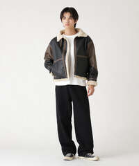 Куртка Alpha Industries Faux Leather B-3 Mod Jacket Espresso (Коричневый)