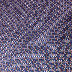 Ткань хлопок с синим орнаментом 2166