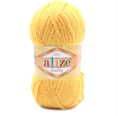 ALIZE "SOFTY" 100% Микрополиэстер, 50 гр., 115 м, Желтый