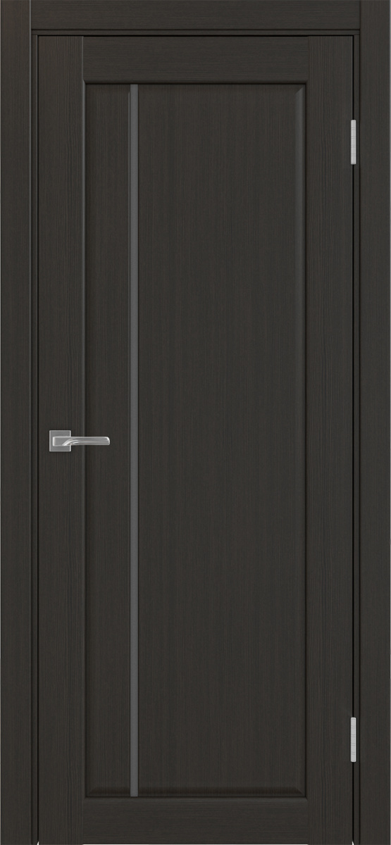 Дверь межкомнатная Оптима Порте Сицилия 711.12, цвет венге, экошпон, стекло графит