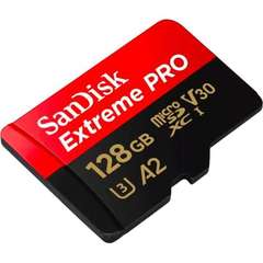 Флеш карта microSDXC 128GB SanDisk Class 10 UHS-I A2 C10 V30 U3 Extreme Pro