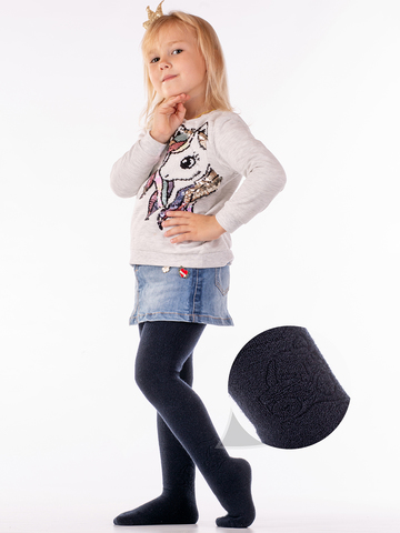 Детские махровые снаружи колготки W28.N15/763 Wola