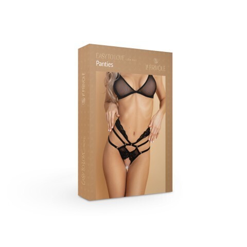Кокетливые кружевные трусики с доступом и высокой талией (Easy to love) (S/M (42-44))
