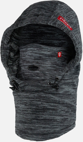 Картинка шарф-капюшон Airhole 2+1 Airhood Microfleece Heather Black - 1