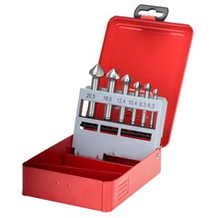 Набор зенковок 90° 6,3-20,5мм DIN335C 3z HSSE-Co5 6шт Ruko 102152E(K)