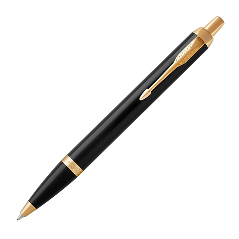 Подарочный набор: Шариковая ручка Parker IM Metal Black GT и Ежедневник недатированный, черный.