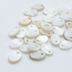 Перламутр, подвеска, размер около 7*5 мм, цена за набор 10 шт