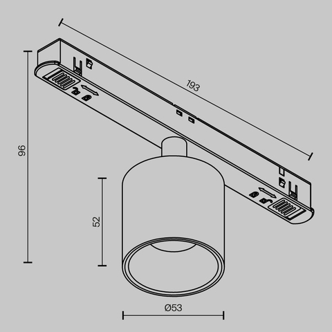 Магнитный трековый светильник Maytoni EXILITY Alfa S TR132-4-7W-DS-W