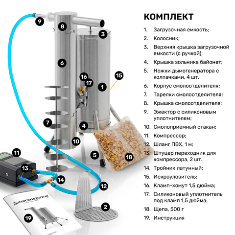 Дымогенератор для холодного копчения