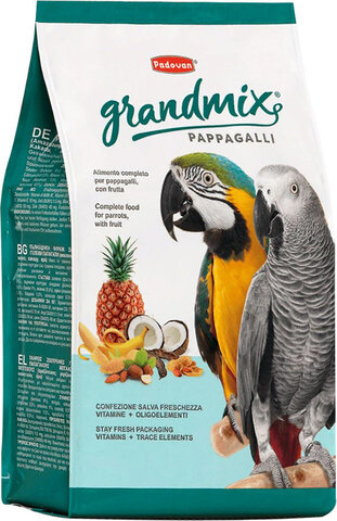 Padovan GrandMix Pappagalli Основной корм для крупных попугаев 2кг