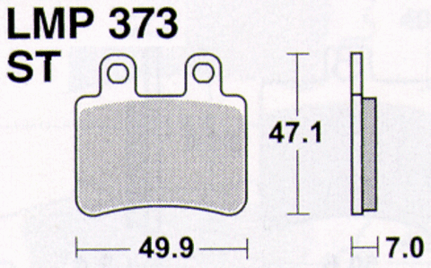 Колодки дискового тормоза AP Racing LMP373 ST  (FDB2128 / FA350)