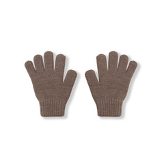 Перчатки вязаные (кофе)
