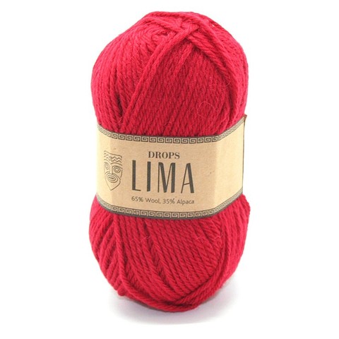 Пряжа Drops Lima 3609 красный