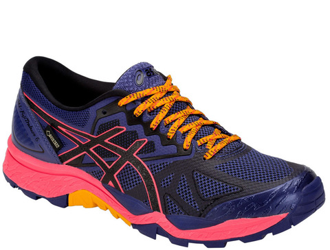 Кроссовки внедорожники Asics Gel-Fujitrabuco 6 G-TX purple 2019 женские непромокаемые распродажа