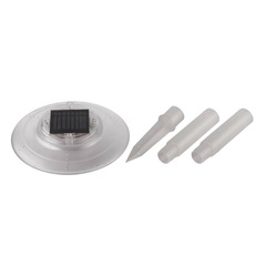 GRINDA Ni-Cd, 1?, белый светодиод, 2 акк., 2 В, 600 мАч, подсветка фонтанов и водоемов на солнечных батареях со штырем (8-43631)