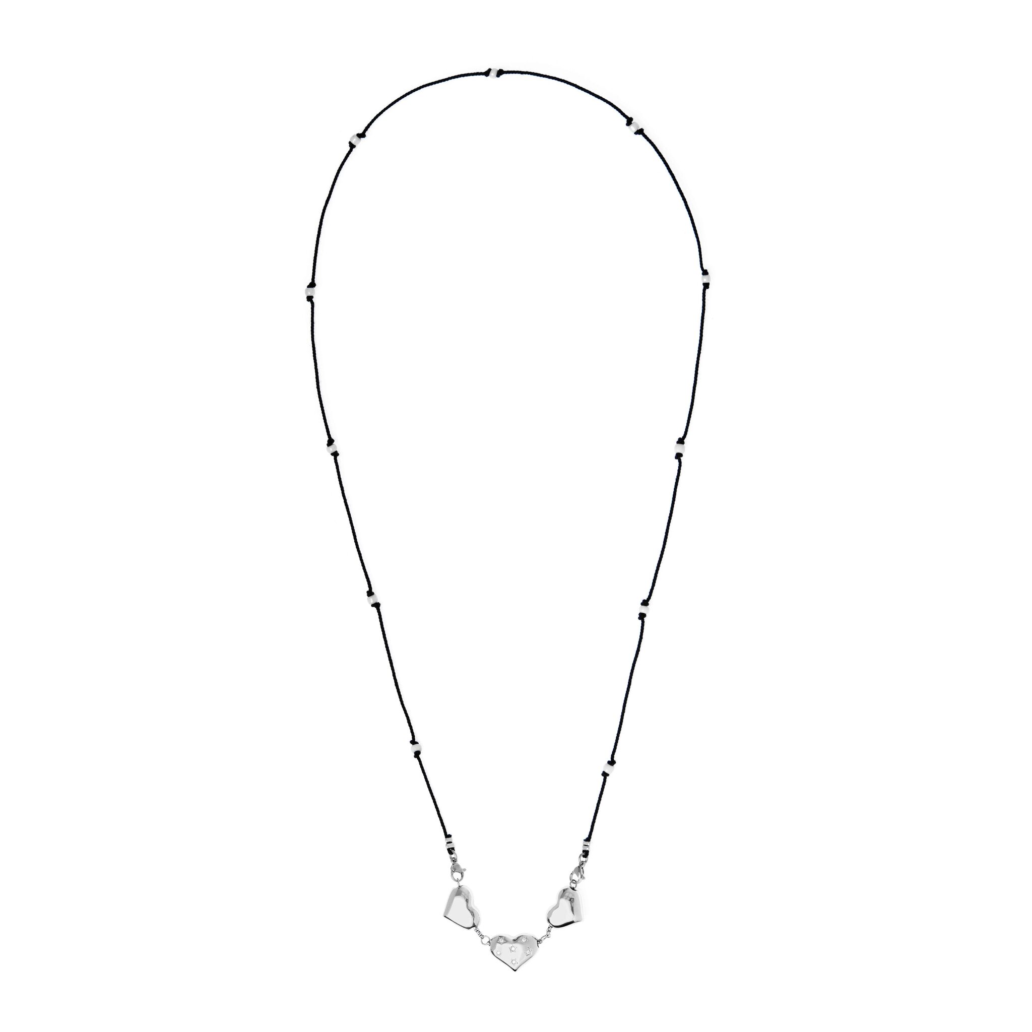 VIVA LA VIKA Колье Sparking Knitted Heartbeat Necklace – Silver
