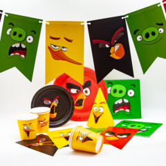 Воздушный шар (12''/30 см) Angry Birds, Ассорти, пастель, 2 ст