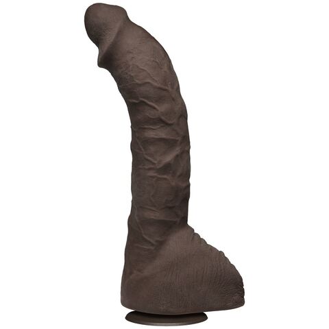 Коричневый фаллоимитатор-гигант Prince Yahshua ULTRASKYN 10.5” Cock with Removable Vac-U-Lock Suction Cup - 27,4 см. - Doc Johnson Signature Cocks 8060-05-BX