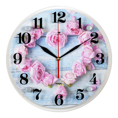 Часы настенные 3030-003 "Сердце из роз"