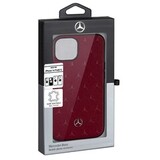 Кожаный чехол Mercedes-Benz PSQ для iPhone 14 (Бордовый)