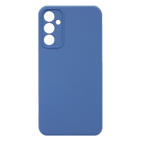 Силиконовый чехол Silicone Cover с защитой камеры для Samsung Galaxy A34 (Синий)