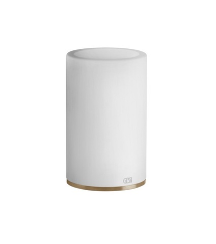 Gessi 54731#726 ACCESSORIES Стакан для зубных щеток настольный, композит белый, Warm Bronze Br.