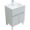 Aquanet 277548 Тумба Алвита new 60 напольная 1 ящ., 2 дв. цв. серый (277548)