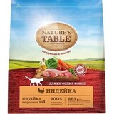 Сухой корм для кошек Nature's Table, индейка, 1.1 кг