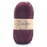 Пряжа Drops Alpaca 3969 фиолетово-красный меланж