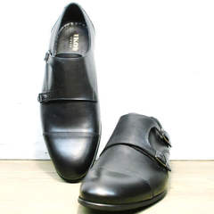 Монки туфли классические мужские Ikoc 2205-1 BLC.