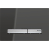 Смывная клавиша Geberit Sigma50, для двойного смыва, цвет металлический хромированный: хромированный черный, зеркальное дымчатое стекло