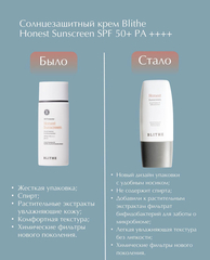 Солнцезащитный крем Blithe Honest Sunscreen SPF 50+ PA ++++ , 50мл