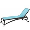 Шезлонг Atlantico, антрацит/голубой
