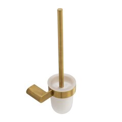Cezares STYLUS-TBS-V-BORO STYLUS-TBS-V-BORO Ёршик для унитаза, подвесной, стекло, исполнение брашированное золото фото